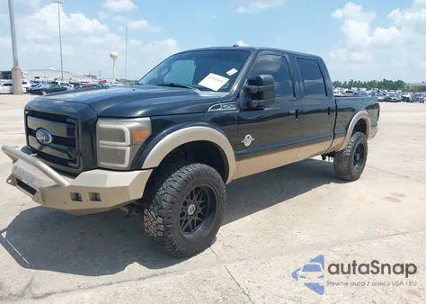 2011 Ford F-250 Lariat из США, поврежденный, VIN 1FT7W2BT9BEB30686